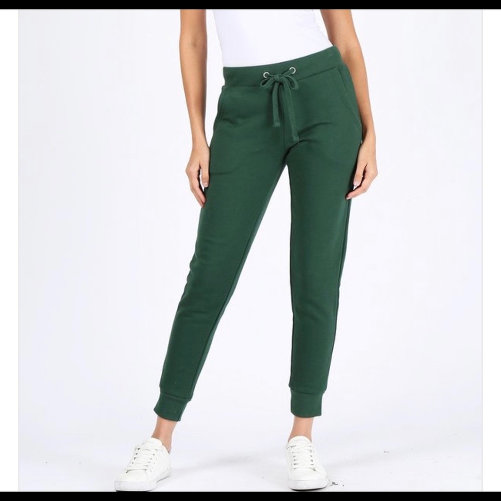 Sweatpants | Joggers | Green Fleece Pants